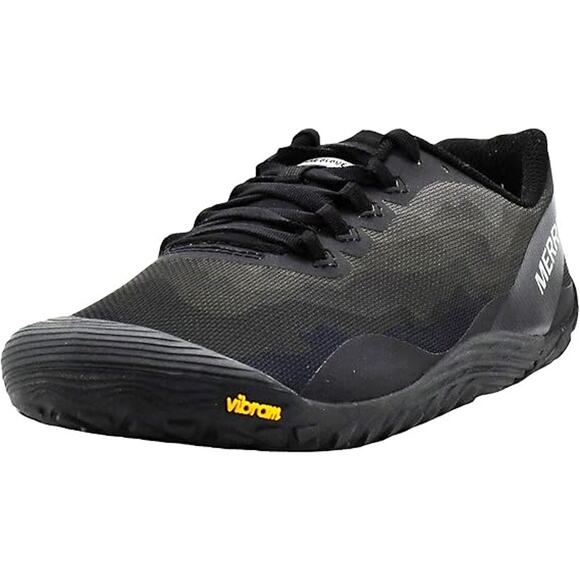 Merrell Vapor Glove 4 Cross Activewear Trainers Barefoot Running Shoes Black 9 - Picture 1 of 8